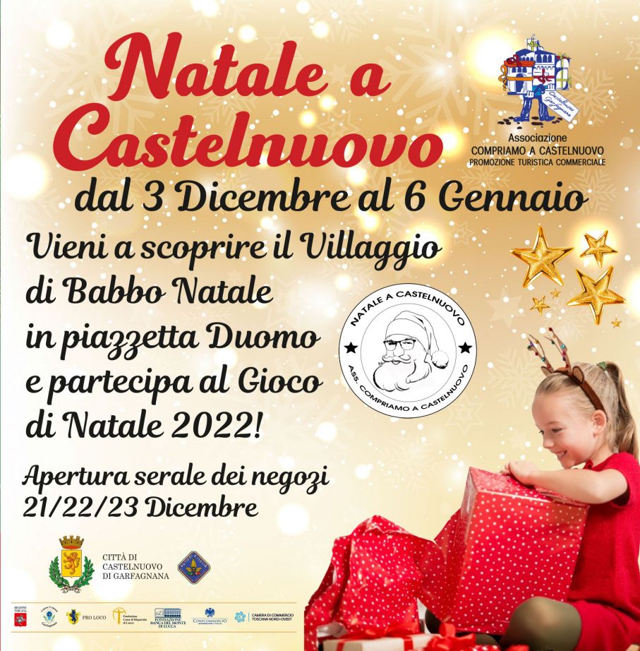 NATALE A CASTELNUOVO: INAUGURAZIONE CON CITTA’ DELLA CASTAGNA