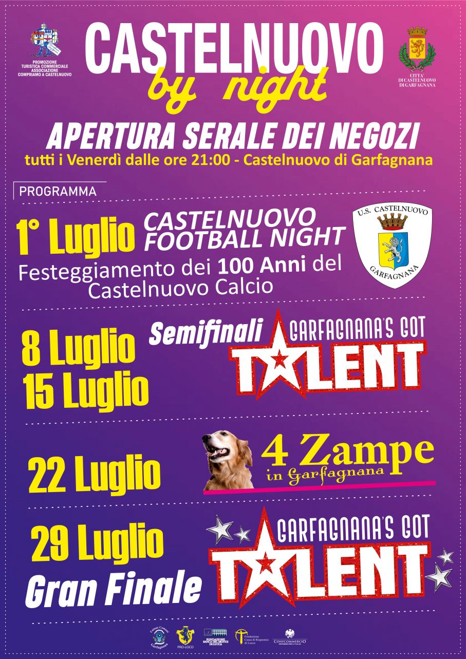 Castelnuovo by Night - Apertura Serale venerdì di luglio