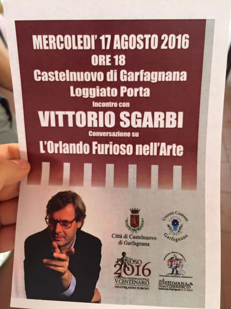 Vittorio Sgarbi alla Settimana del Commercio