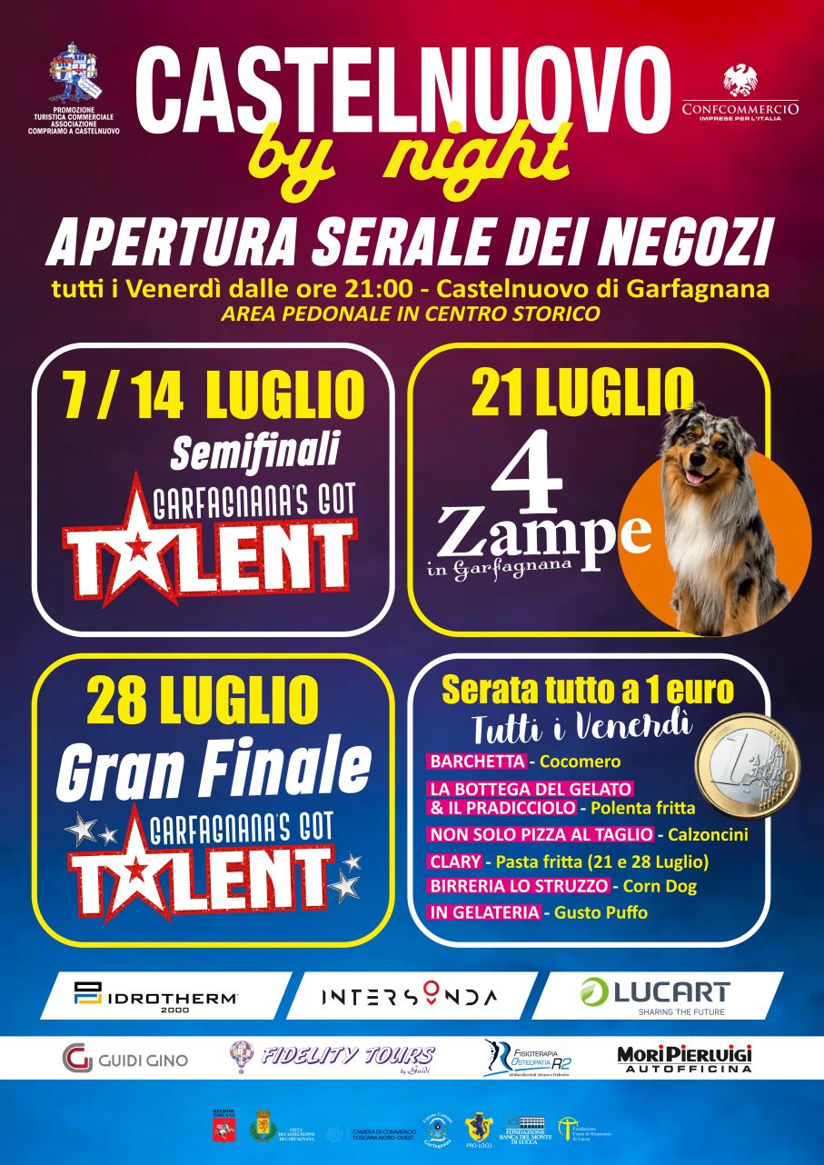 LUGLIO CASTELNOVESE: TALENT, GASTRONOMIA, GARFACANINA E NON SOLO