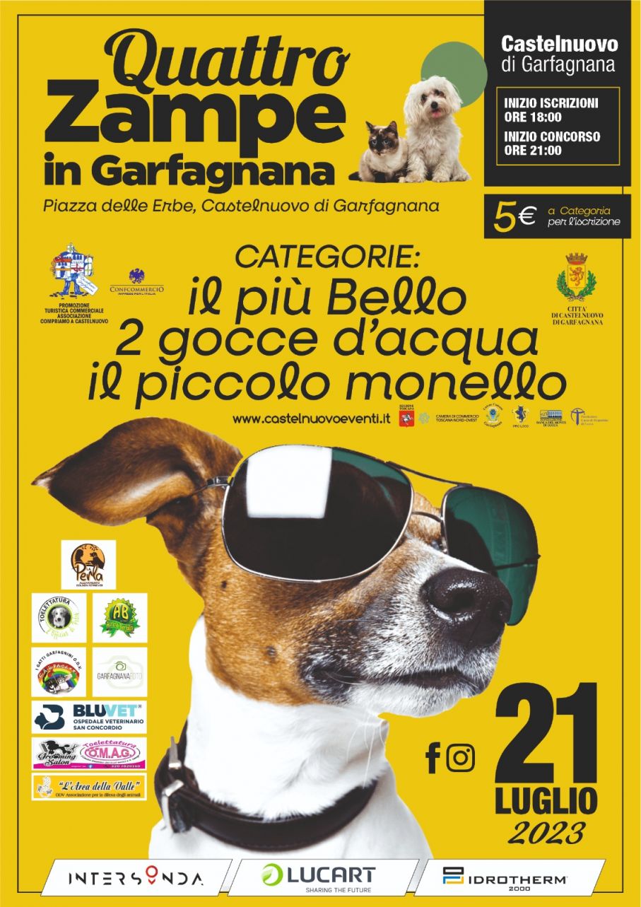 4 ZAMPE IN GARFAGNANA: VENERDI’ TORNANO GLI AMICI ANIMALI