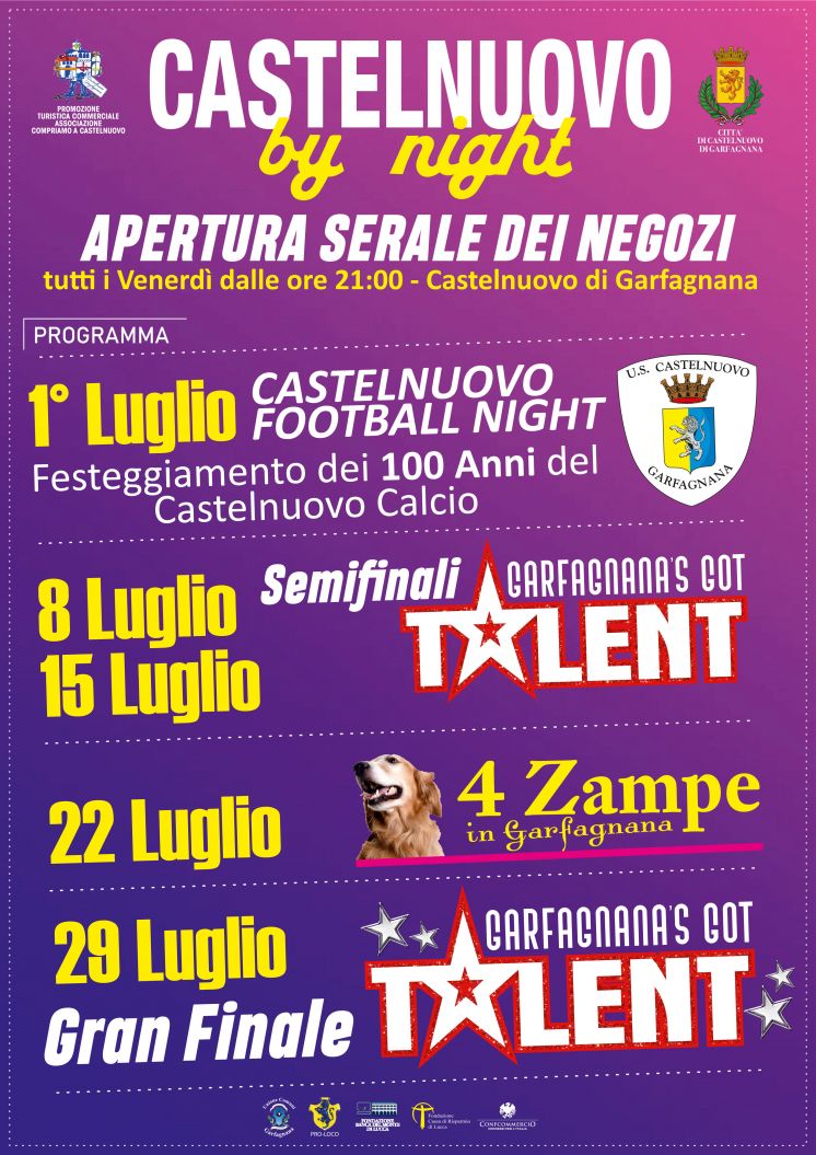 Castelnuovo by Night - Apertura Serale venerdì di luglio